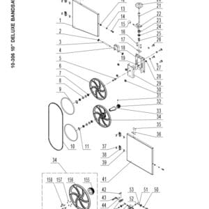 Model 10-306:  10′′ Deluxe Bandsaw