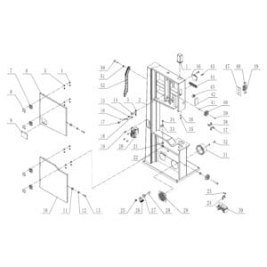 Model 10-324:  14″ Standard Bandsaw