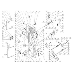 Model 10-347: <br/> 18″ Professional Bandsaw Parts
