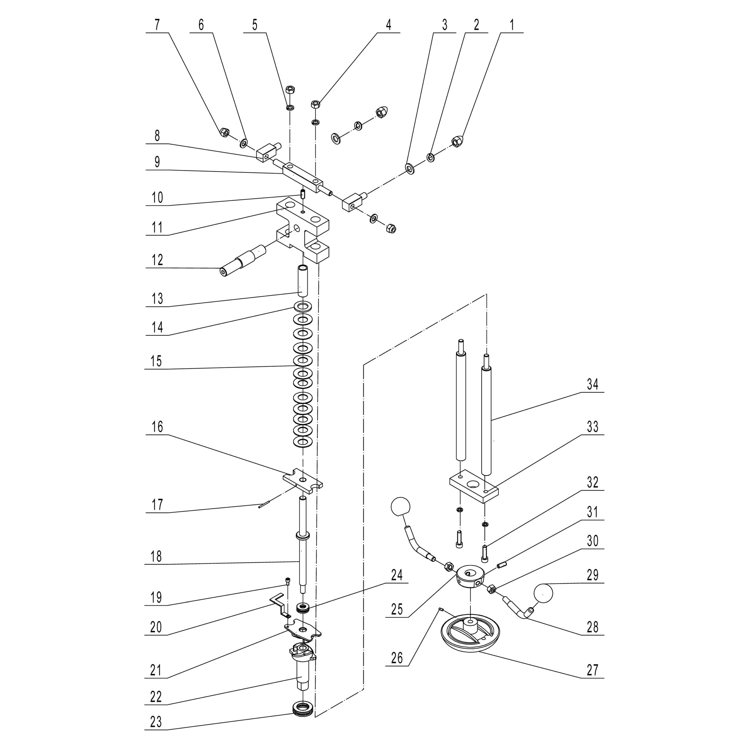 Model 10-347: <br/> 18″ Professional Bandsaw Parts - Image 4