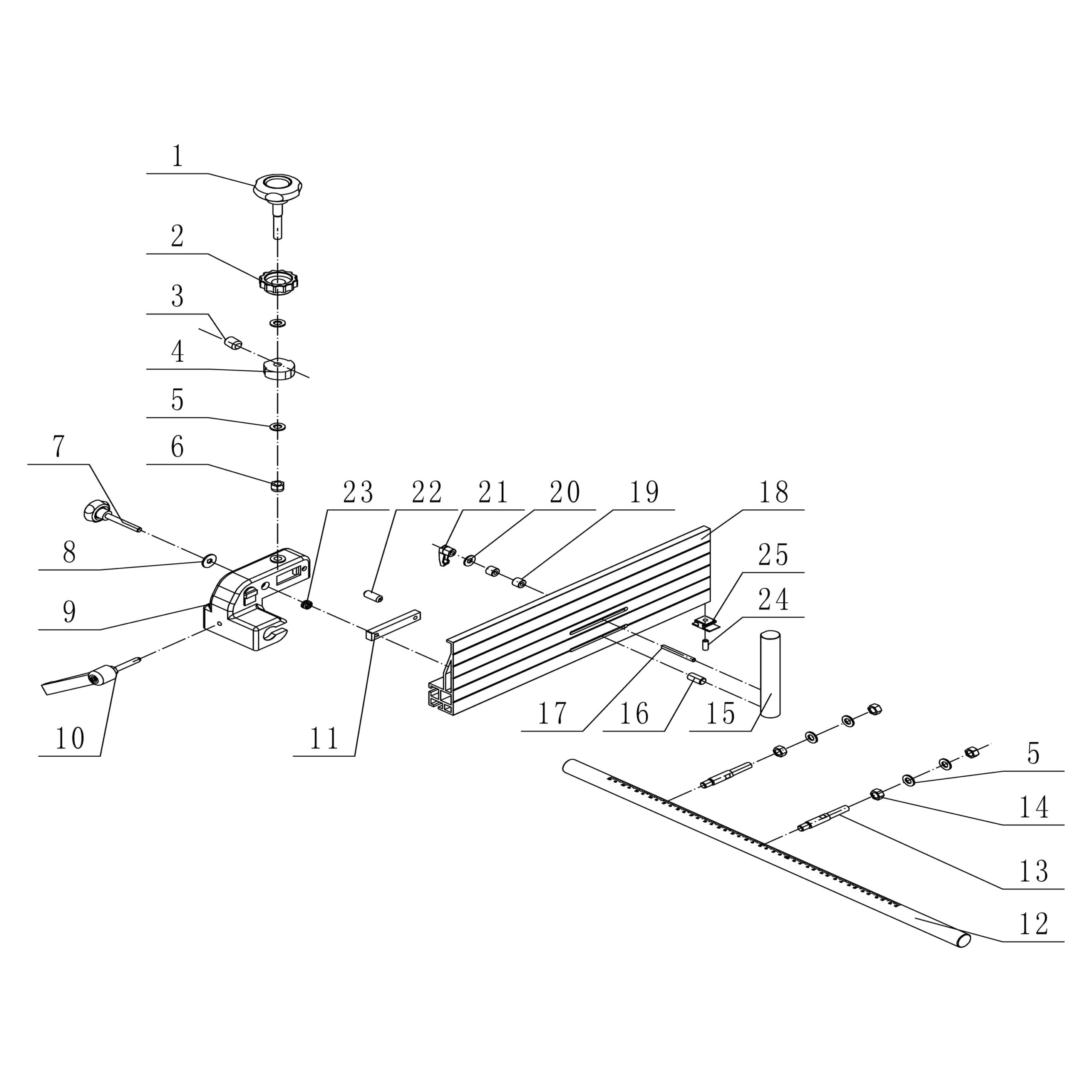 Model 10-347: <br/> 18″ Professional Bandsaw Parts - Image 6
