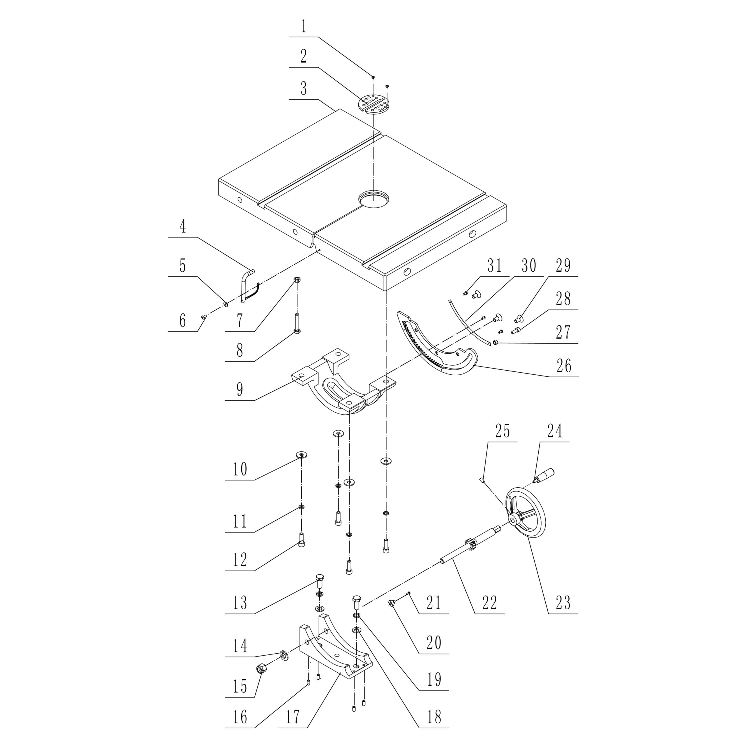 Model 10-353: 14″ Professional Bandsaw Parts - Image 2