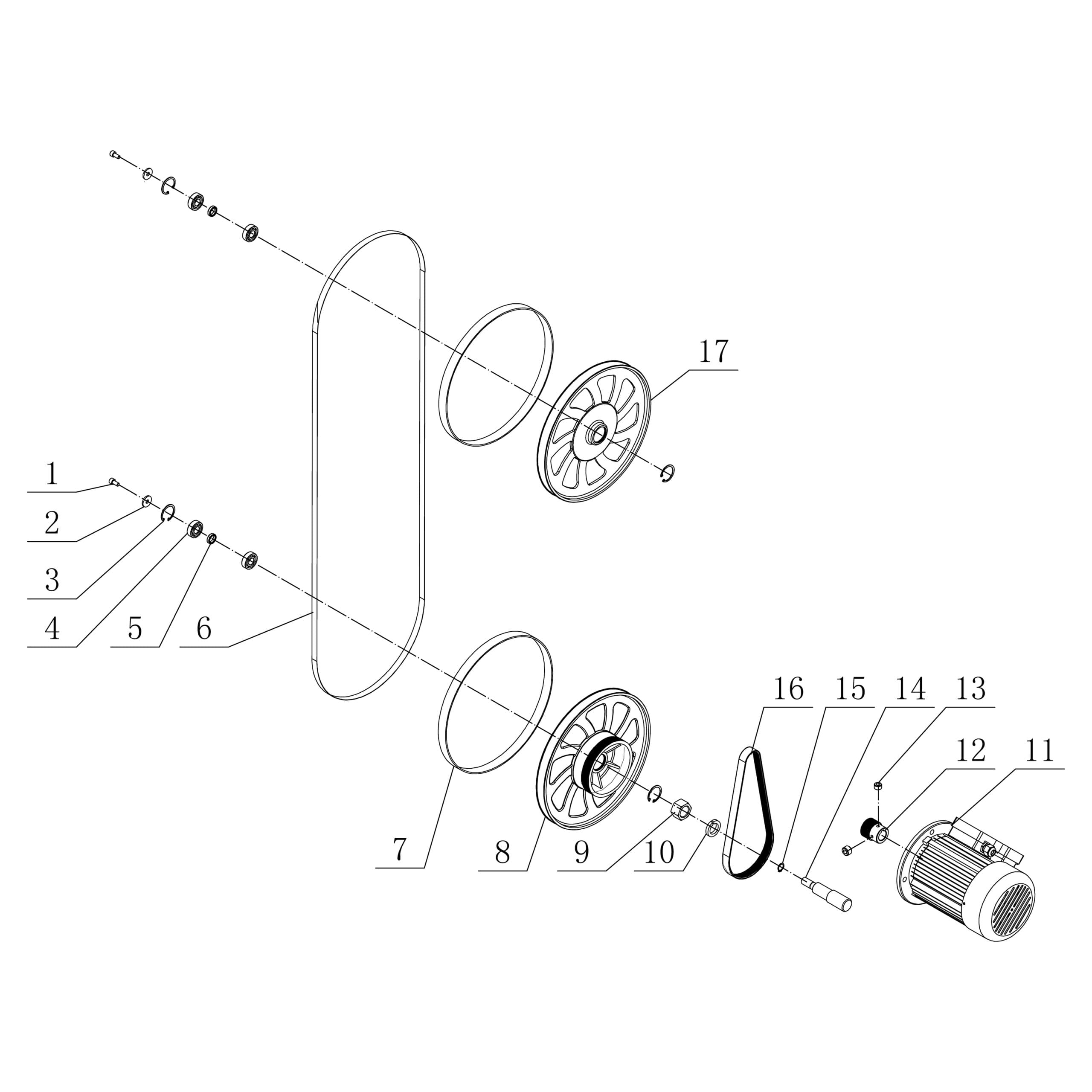 Model 10-353: 14″ Professional Bandsaw Parts - Image 6