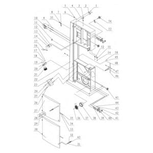 Model 10-380: 22” Bandsaw Parts