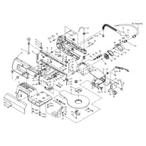Model 10-600VS:  16″ Variable Speed Scroll Saw Parts