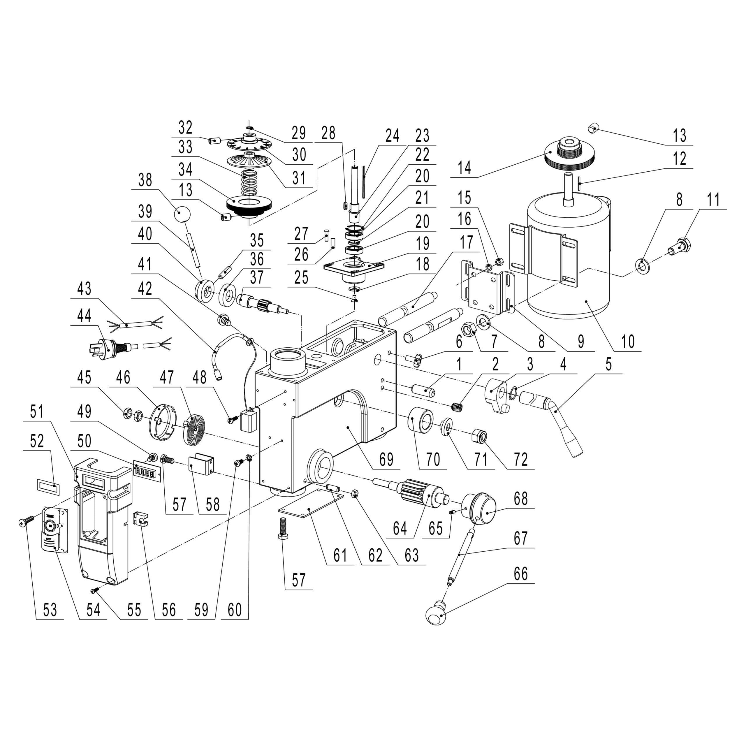 Model 30-217: 17″ VS Drill Press - Image 2