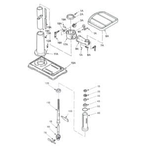 Model 30-230:  17″ Floor Drill Press