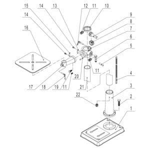 Model 30-236:  17” VS Drill Press