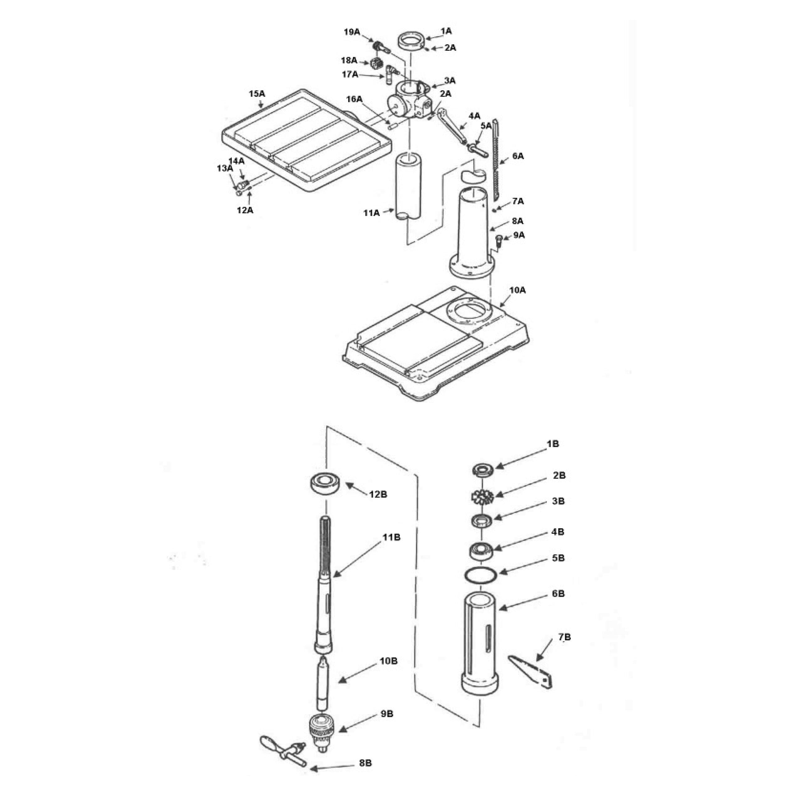 Model 30-240: 20″ Floor Drill Press