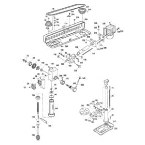 Model 30-251: 34″ Radial Floor Drill Press