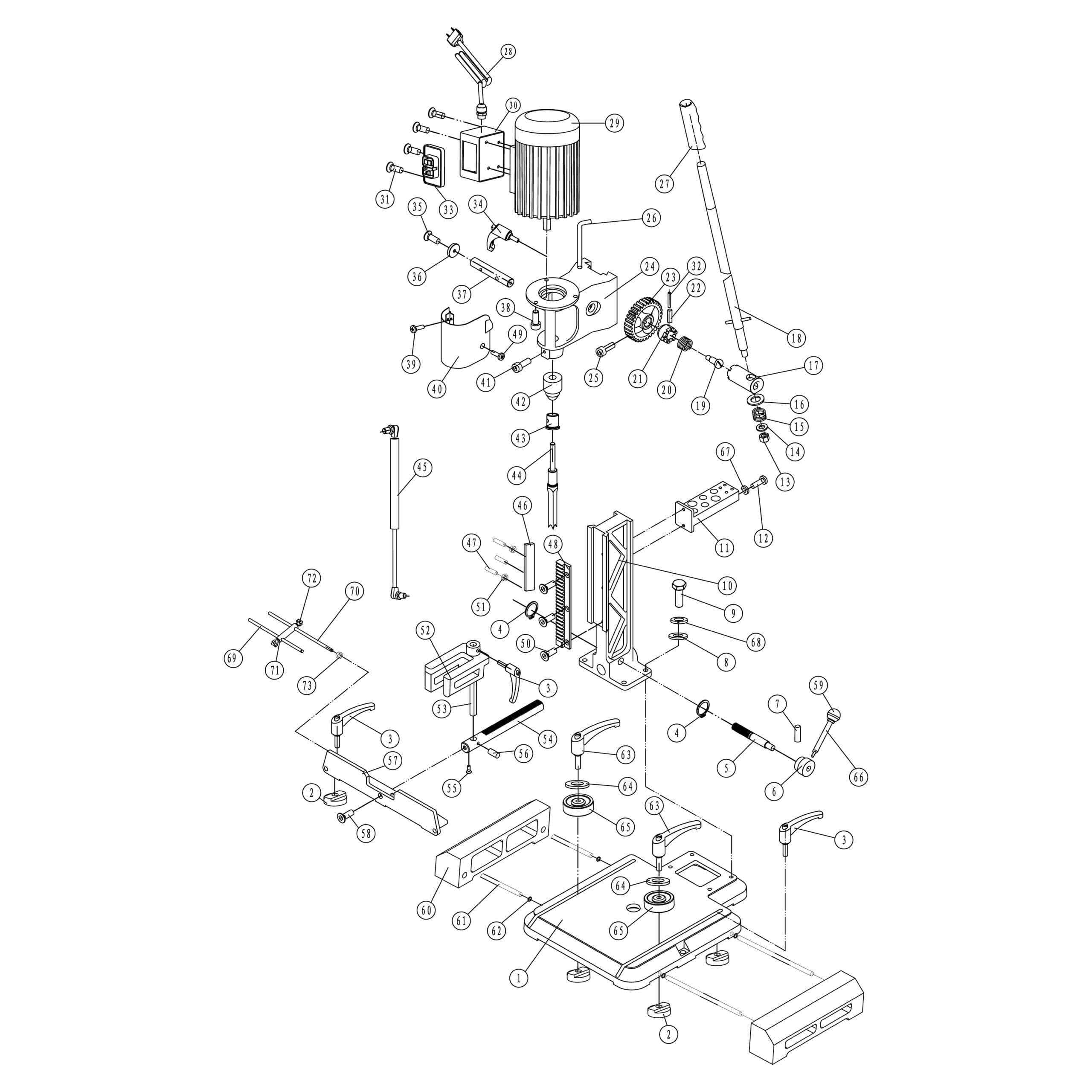 Model 34-255: Benchtop Mortiser