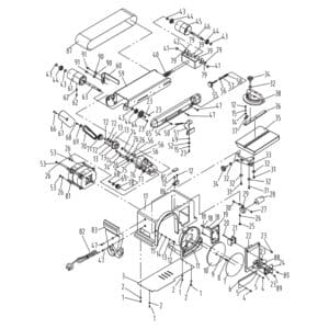 Model 50-112:  4″ x 36″ Belt/ 6″ Disc Sander