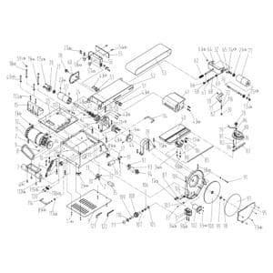 Model 50-122:  6″ x 48″ Belt/ 10″ Disc Sander