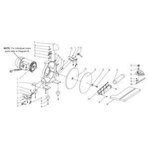 Model 51-202:  12″ Benchtop Disc Sander