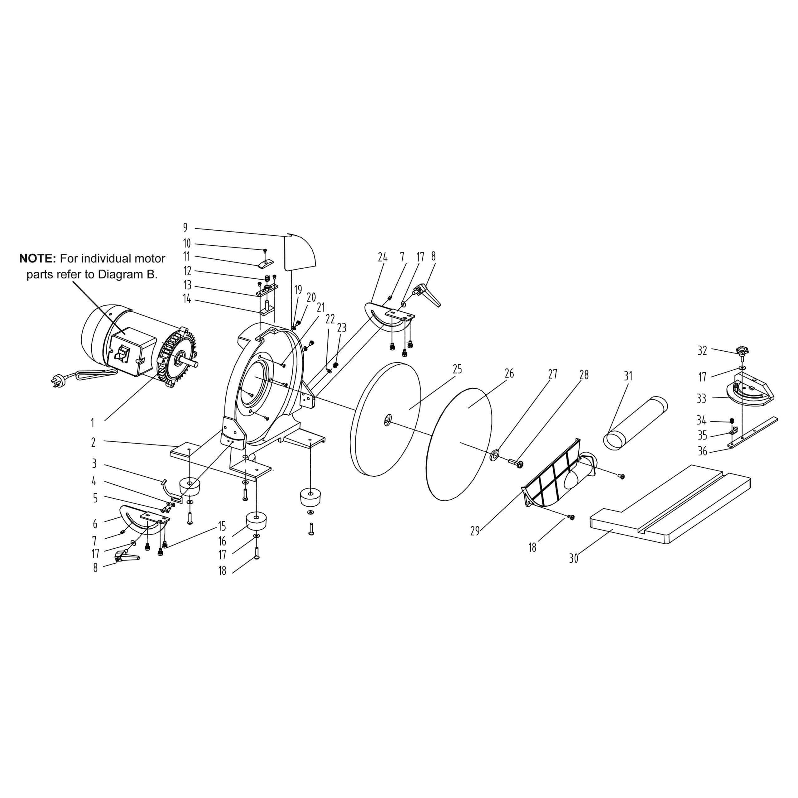 Model 51-202: 12″ Benchtop Disc Sander