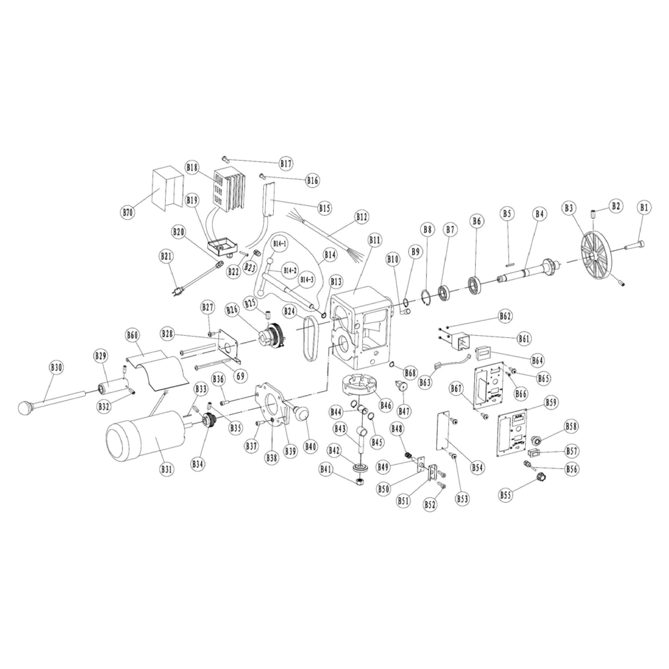 Model 70-305: 16″ x 42″ VSR Lathe - Image 2