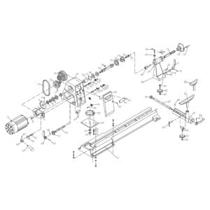 Model 70-425:  20” x 37” Woodfast Wood Lathe