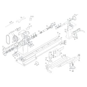 Model 70-500:  20” x 36” Woodfast Wood Lathe