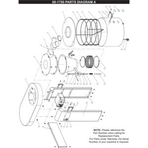 Model 60-1750: 1.75HP Cyclone Dust Collector