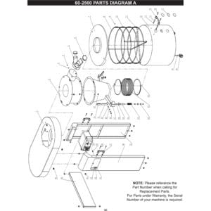 Model 60-2500: 2.5HP Cyclone Dust Collector