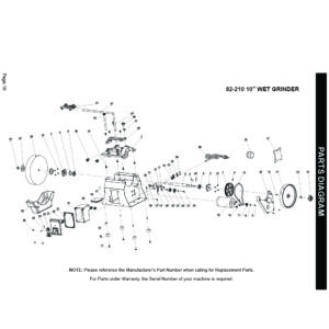 82-210: 10” Wet Sharpener Parts