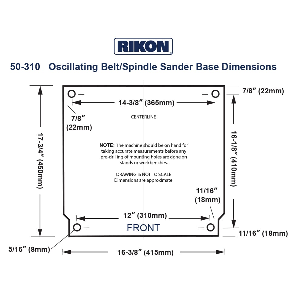 Model 50-310 Benchtop Oscillating Belt/Spindle Sander - Image 6