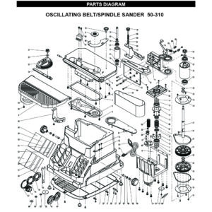 Model 50-310 Benchtop Oscillating Belt/Spindle Sander Parts